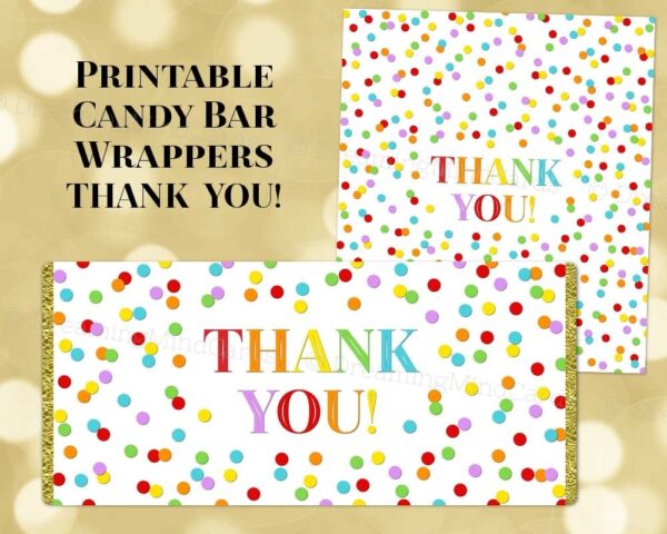 Free Printable Thank You Candy Bar Wrappers