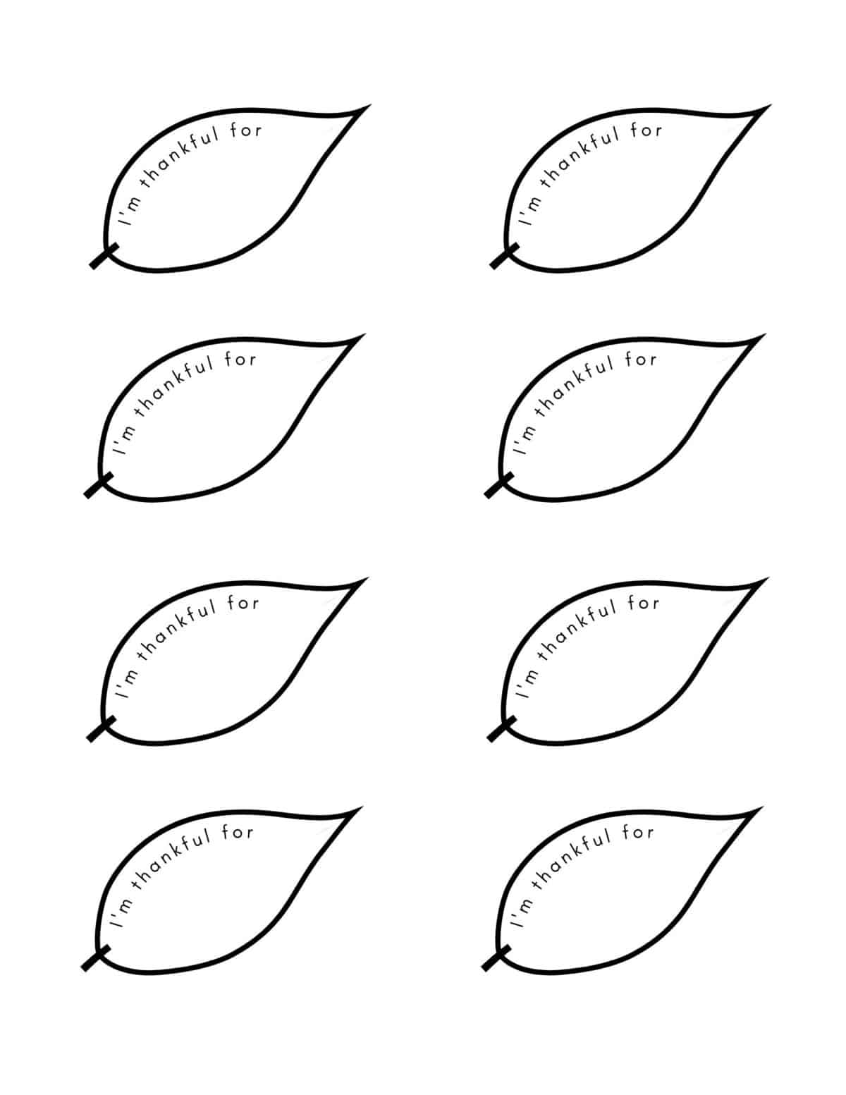 Free Printable Thankful Leaves Download Free Printable Thankful Leaves