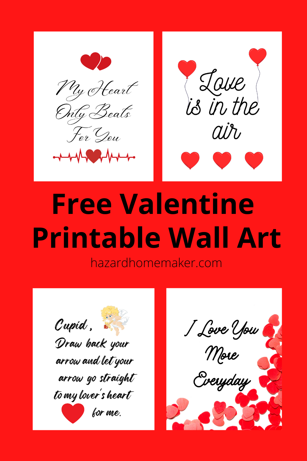 FREE Printable Valentine Wall Art Valentine Gnomes DIY With My Guy