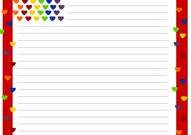 Free Printable Valentine Writing Paper