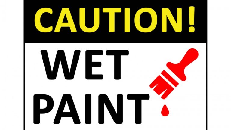 Free Printable Wet Paint Signs FREE Printable A Z