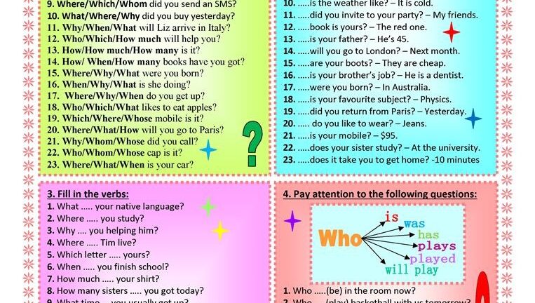Free Printable Wh Questions Worksheets Printable Worksheets