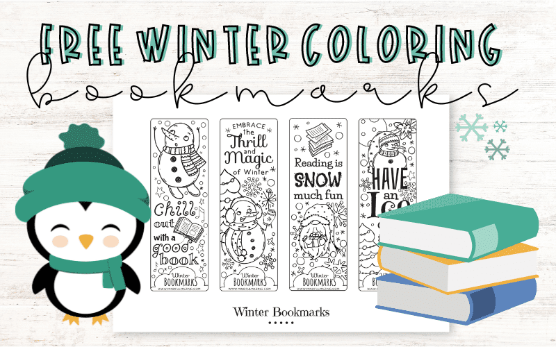 Free Printable Winter Bookmarks To Color For Kids Oh My 59 OFF