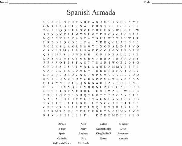 Free Printable Word Search In Spanish