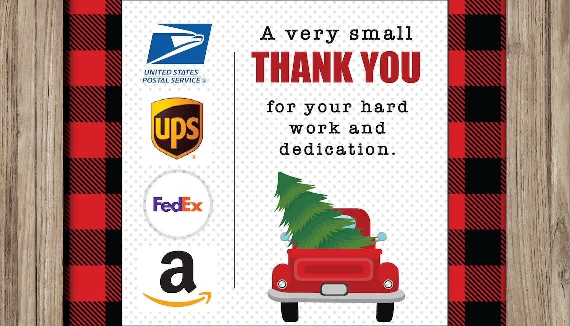Front Porch Delivery Driver Thank You Printable Printable Word Searches