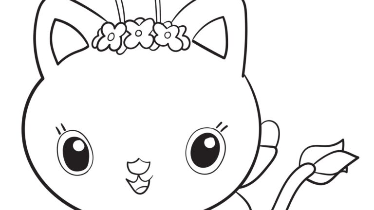 Gabby Dollhouse Printable Coloring Pages Coloring Pages