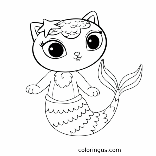 Free Printable Gabby Dollhouse Coloring Pages