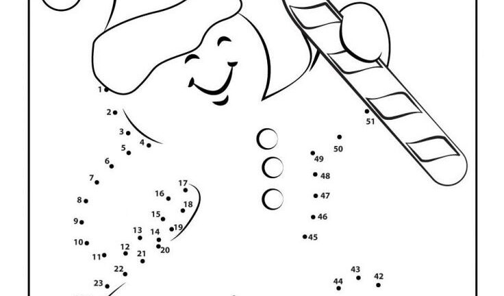 Gingerbread Man Connect The Dots Printable Worksheet Woo Jr Kids