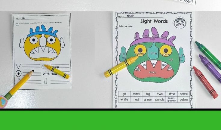 Go Away Big Green Monster Unit Book Study K 1 Big Green Monster