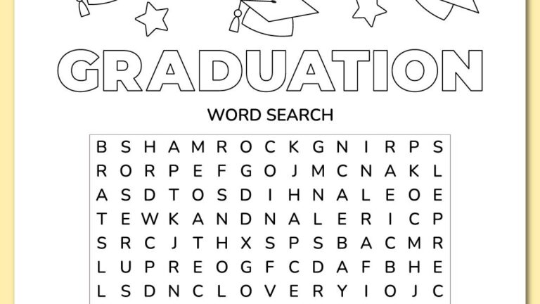 Graduation Word Search Free Printable Word Search Maker
