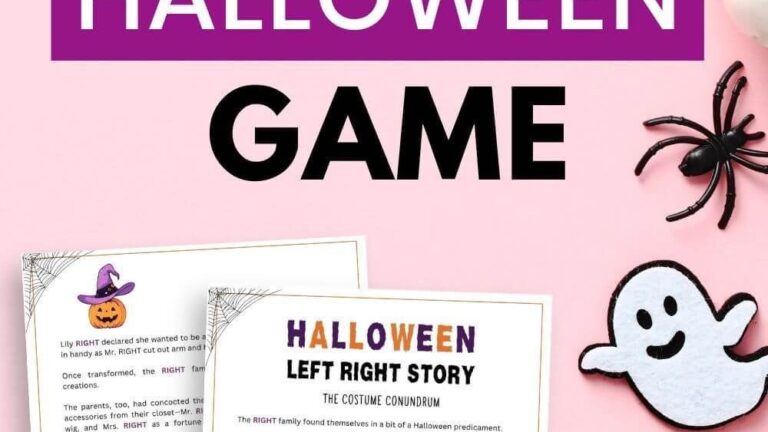 Halloween Left Right Game Free Printable Printable New Year Banners