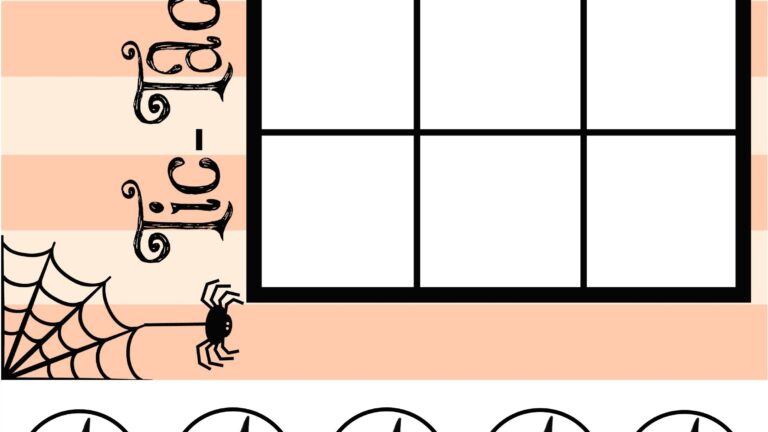 Halloween Tic Tac Toe PRINTABLE Our Potluck Family