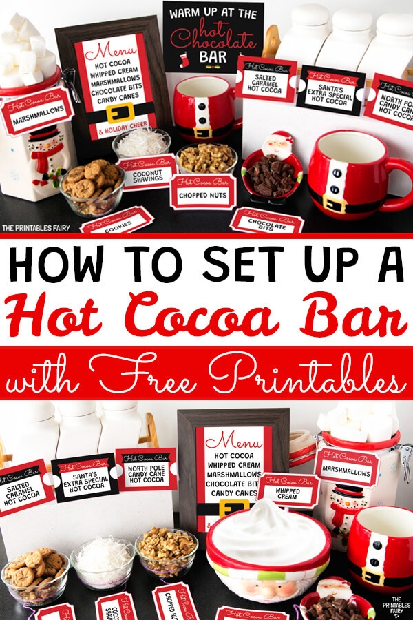 Hot Cocoa Bar Free Printables The Printables Fairy