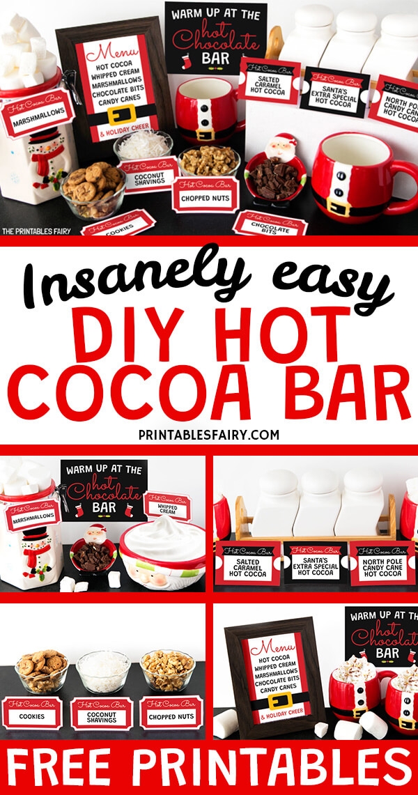 Hot Cocoa Bar Free Printables The Printables Fairy