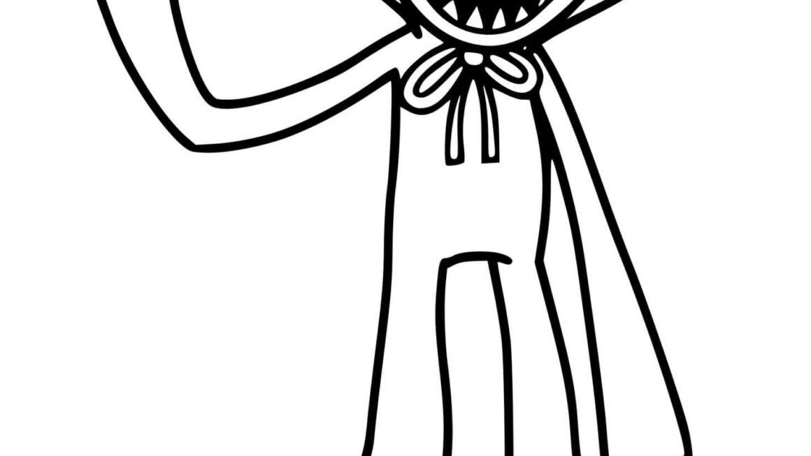 Huggy Wuggy Coloring Page Printable