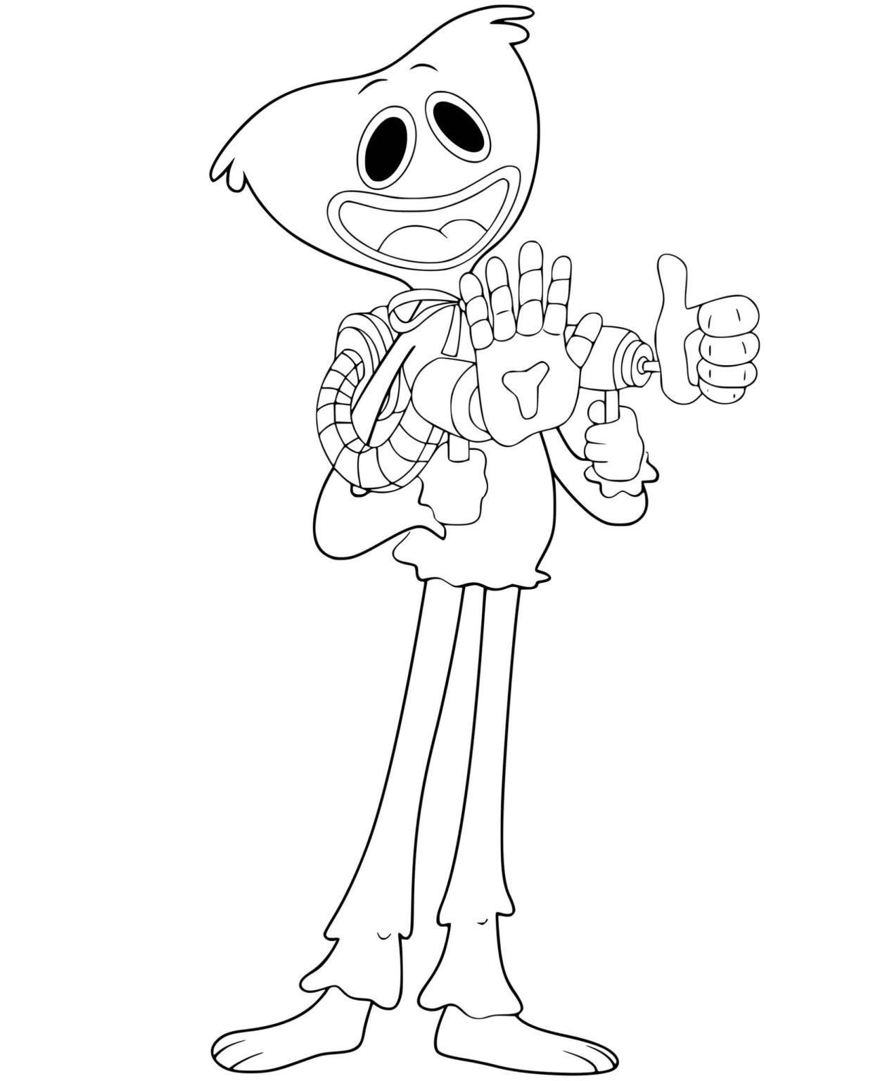 Huggy Wuggy Coloring Pages Printable 