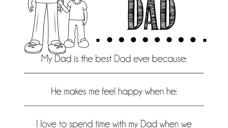 I Love My Dad Father Son Card For Fathers Day Free Printable My