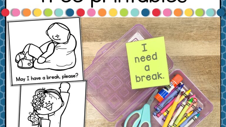 I Need A Break Card Free Printable