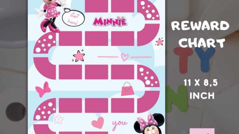 Instant Download Reward Chart Printable Chart Minnie Chart 56 OFF