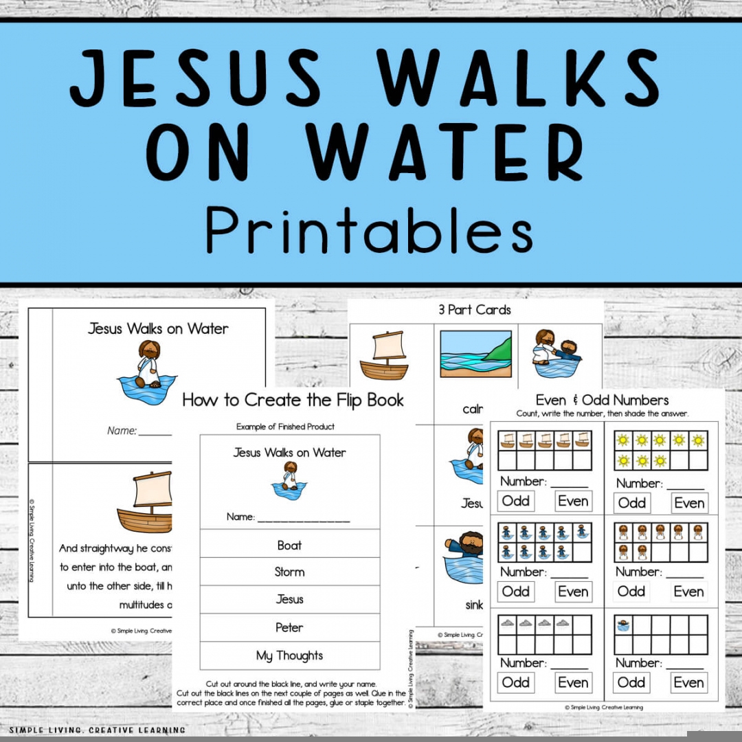 Jesus Walks On Water Craft Free Printable FREE Printable A Z