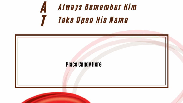 Kit Kat Baptism Free Printable