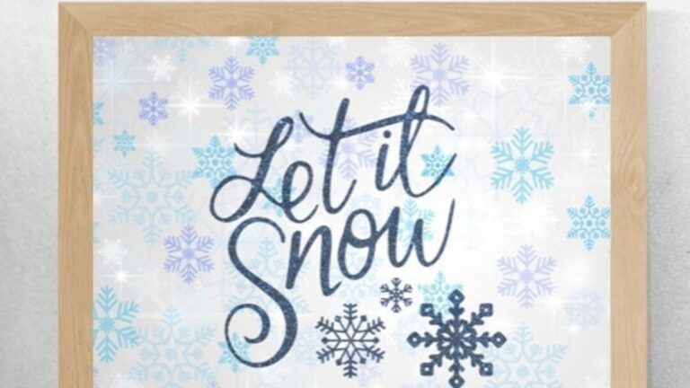 Let It Snow 8 X 10 Printable Art Instant Download Etsy