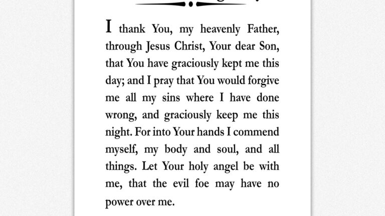 Luther S Evening Prayer Printable Free Printable