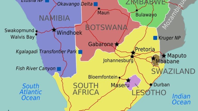 Maputo Swazilandia Mapa De Maputo Suazilandia En El Sur De Frica