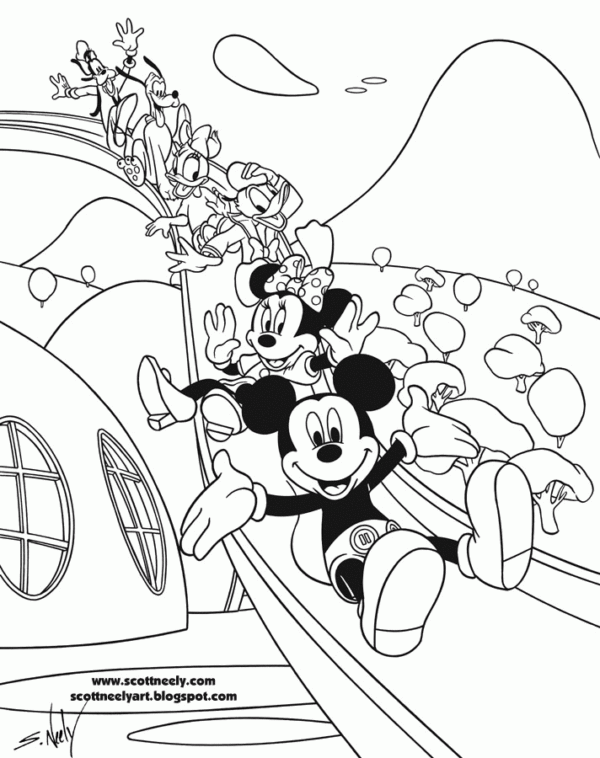 Mickey Mouse Clubhouse Printable Coloring Pages