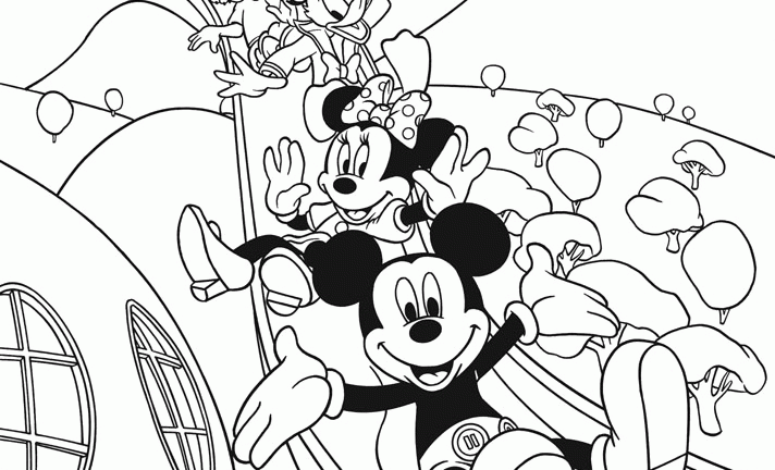 Mickey Mouse Clubhouse Printable Coloring Pages Coloring Home