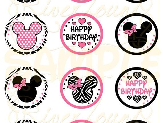 Minnie Mouse Cupcake Toppers Free Printable