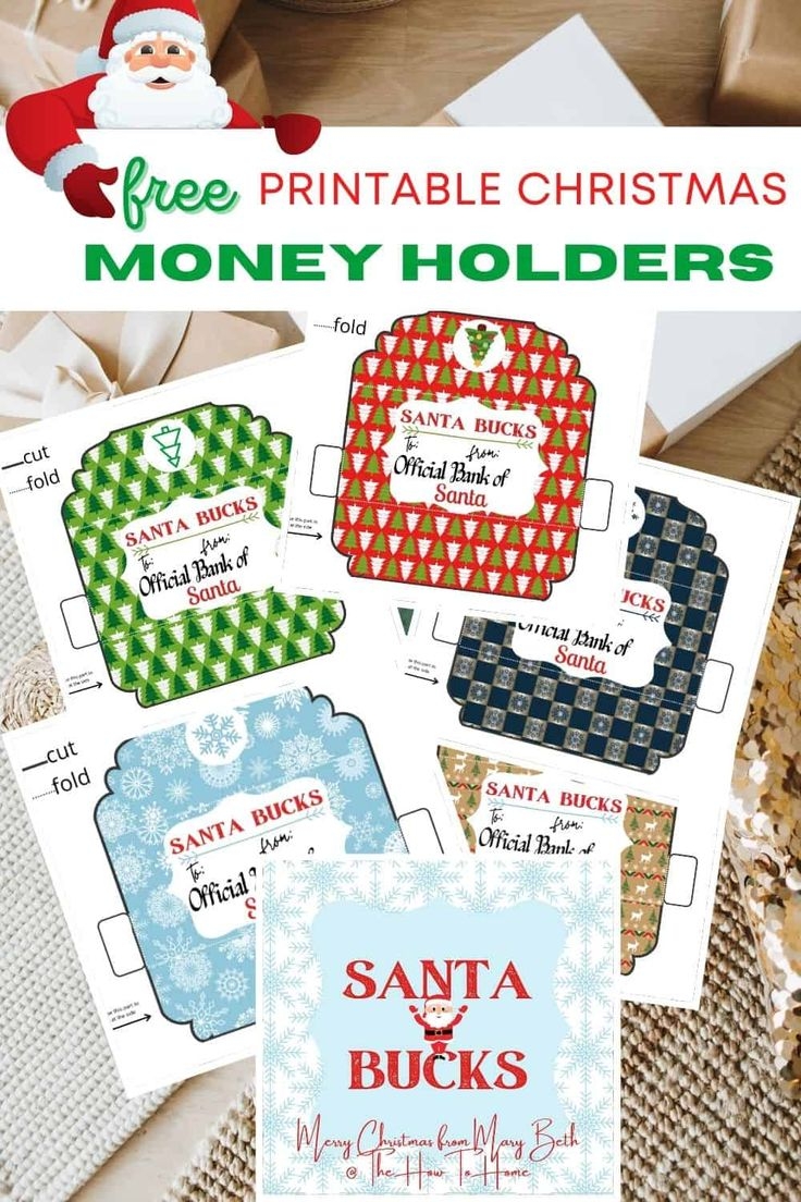 Free Printable Christmas Money Holder Cards