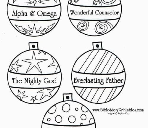 Names Of Jesus Ornaments Printable Printable New Year Banners