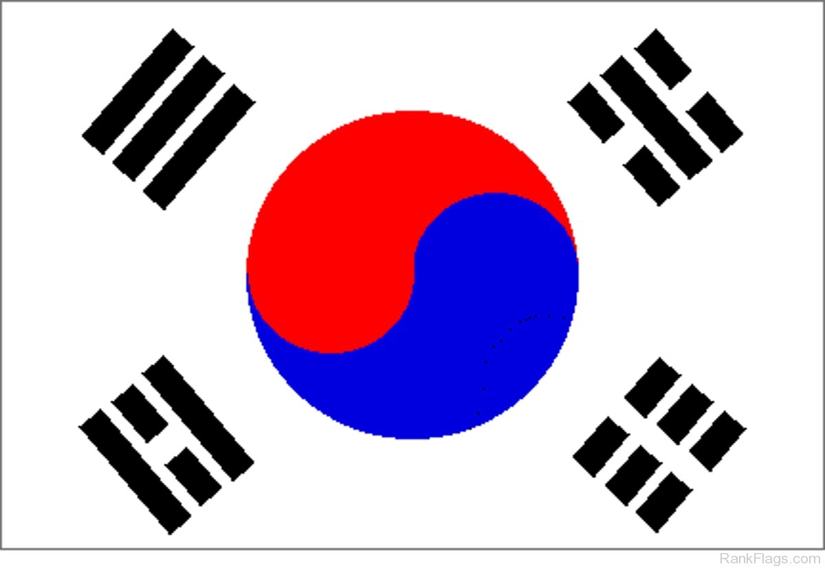 Flag Of South Korea Printable