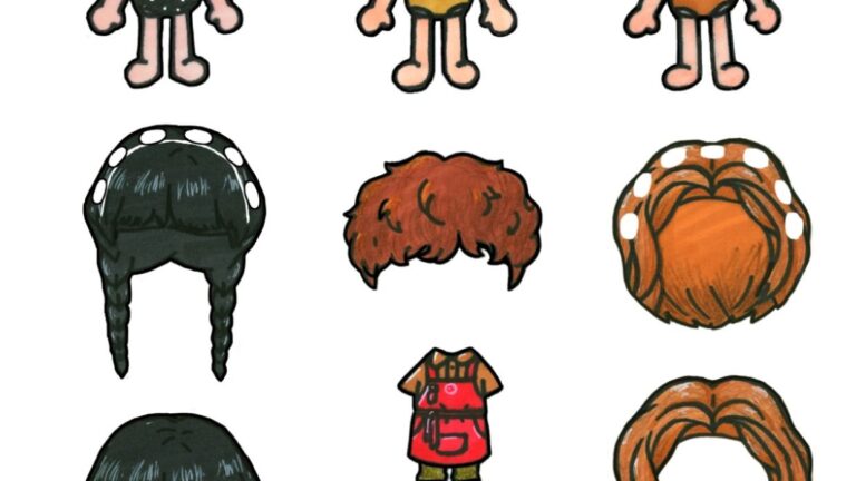 Netflix Wednesday Addams Toca Boca Paper Dolls