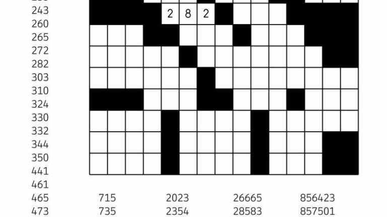 Number Fill In Puzzles Printable Free