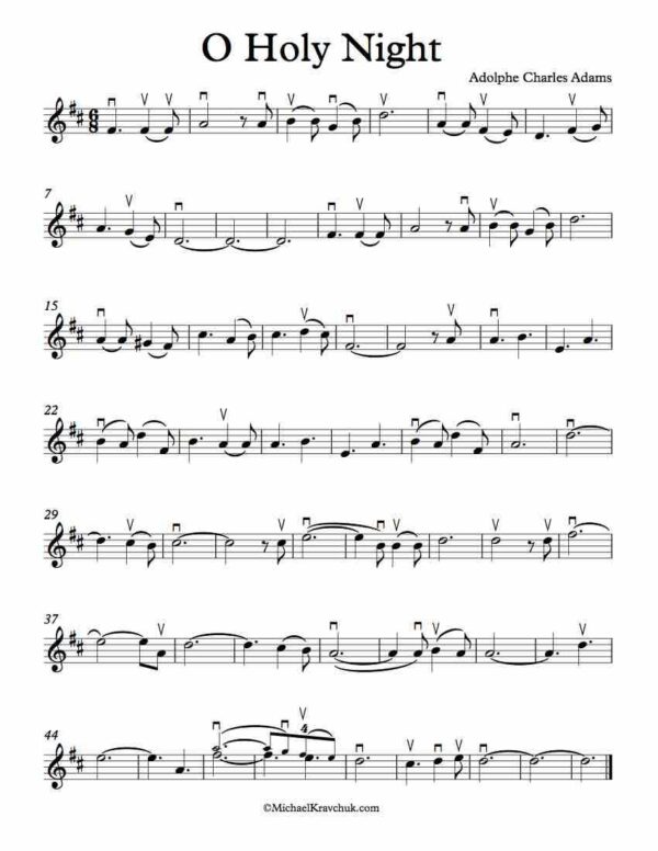 O Holy Night Sheet Music Free Printable