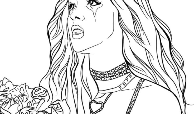Olivia Rodrigo Coloring Page Sour Album Coloring Pages Color