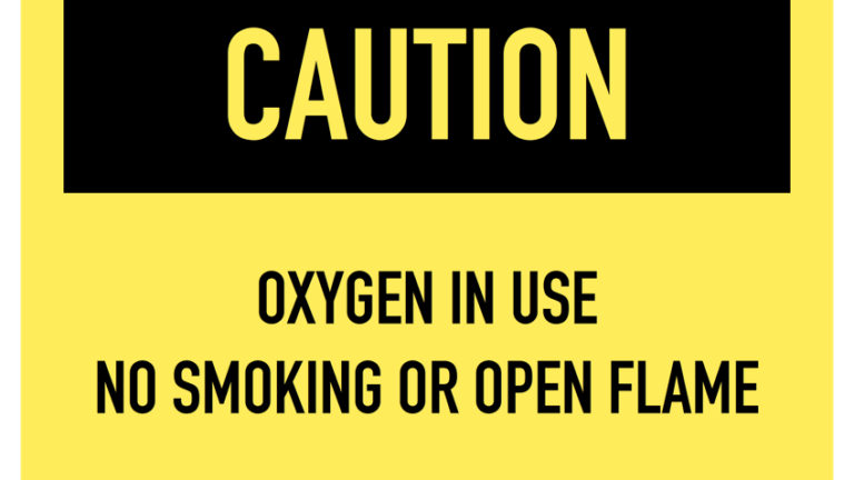 Oxygen In Use Printable Sign