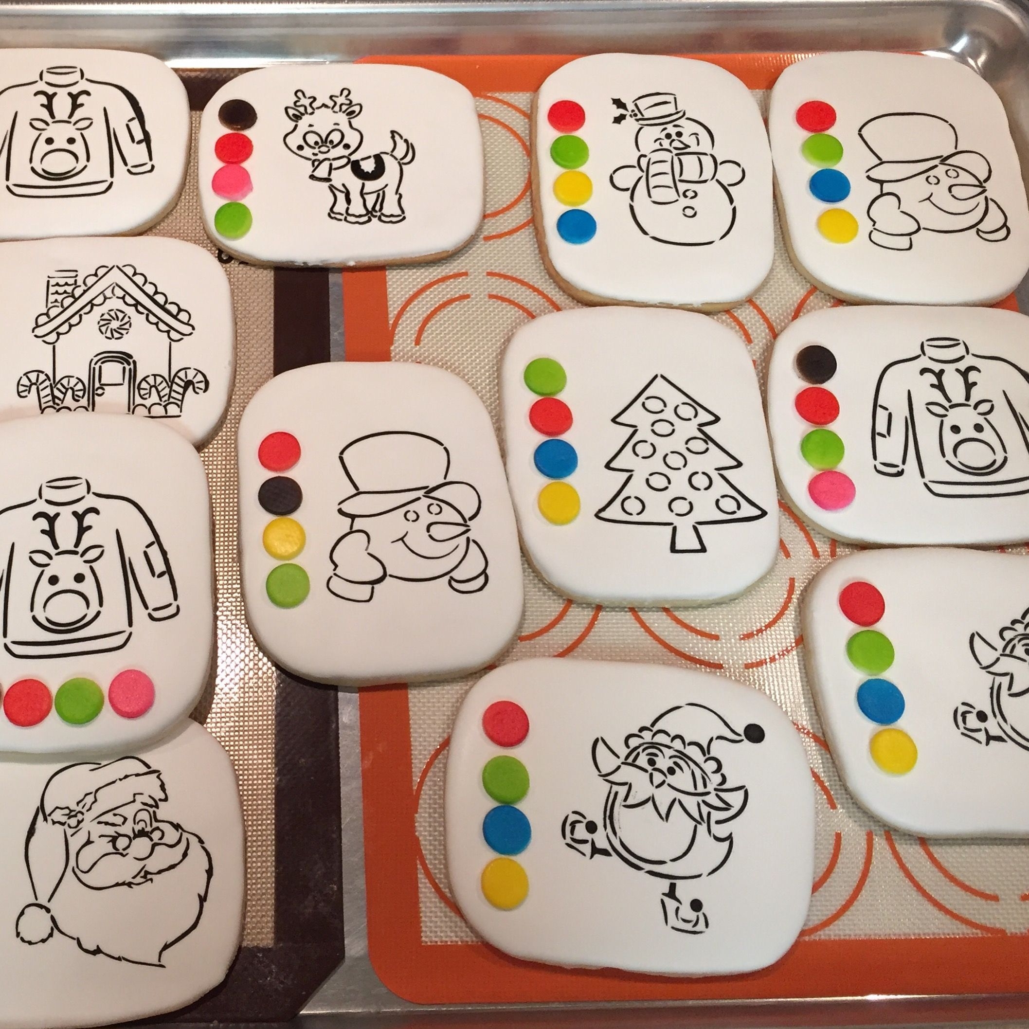 Paint Your Own Christmas Cookies Xmas Cookies Christmas Cookies
