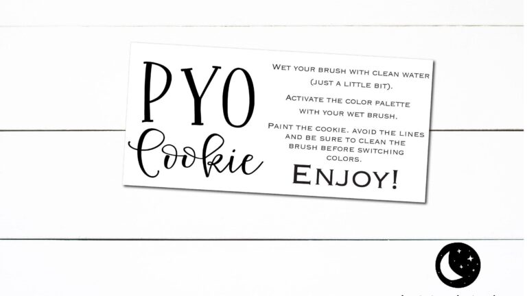 Paint Your Own Cookie Instructions Free Printable Printable New Year