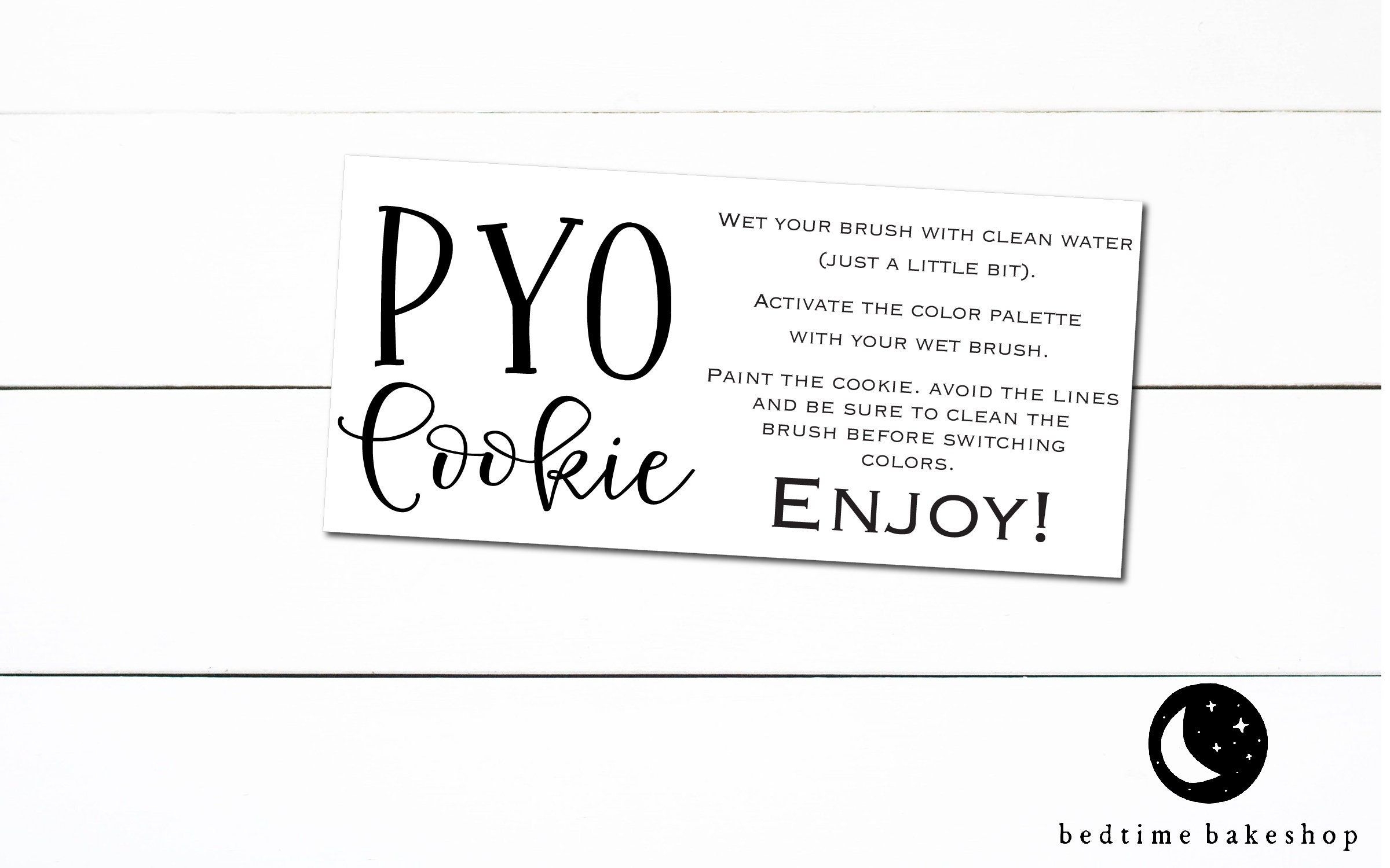 Paint Your Own Cookie Instructions Free Printable Printable New Year