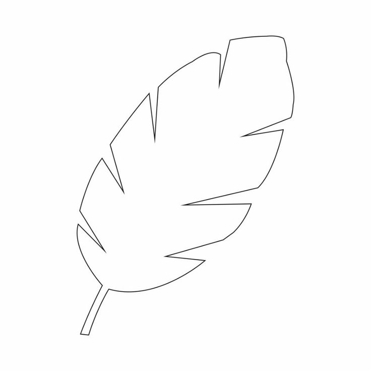 Palm Leaf Template 16 Free PDF Printables Printablee Leaf
