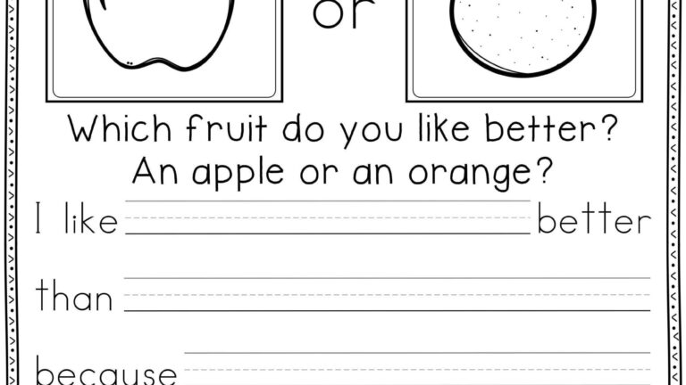 Pictograph Worksheets For Kindergarten Informational Writing Prompts