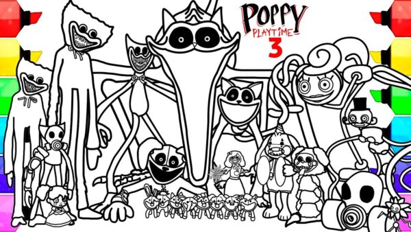 Poppy Playtime Printable Coloring Pages