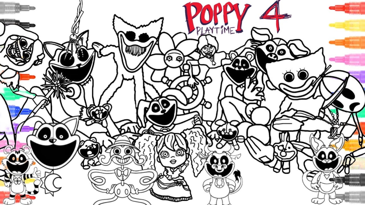 Poppy Playtime Printable Coloring Pages