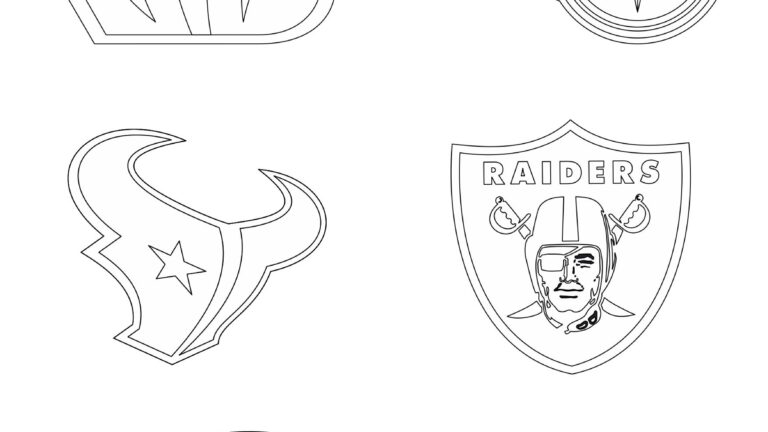 Printable All Nfl Logos Coloring Pages Printable Free Templates