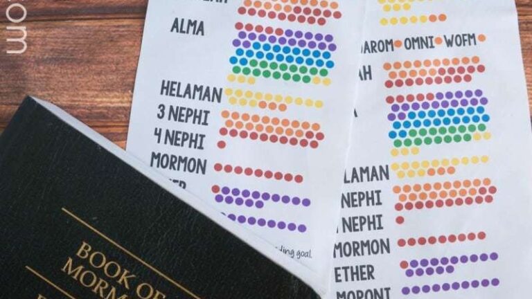 Printable Book Of Mormon Reading Chart A Mom S Take