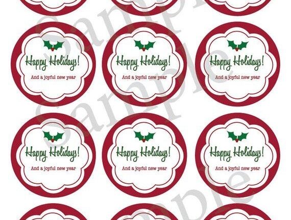 Printable Christmas Mason Jar Label Holiday Canning Jar Etsy