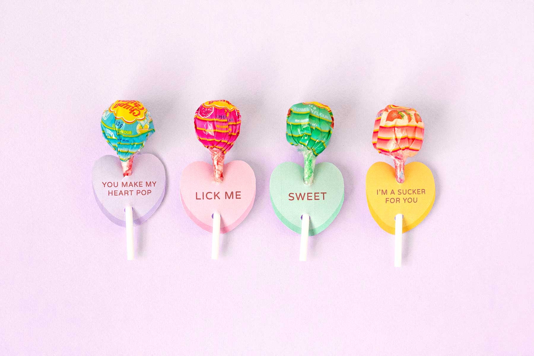 Printable Conversation Heart Lollipop Holders Make And Tell